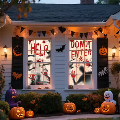 Halloween Window Sheets Pack of 2