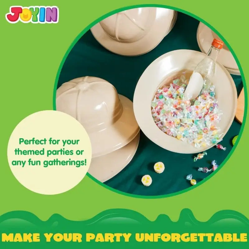 Safari Explorer Party Hats Durable plastic Pack of 15