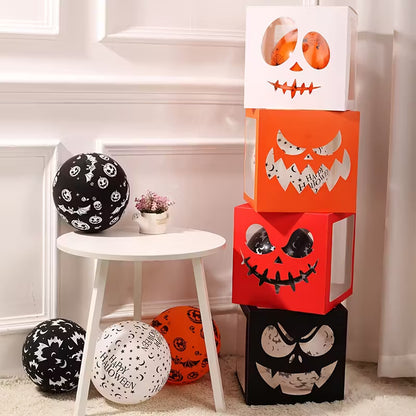 Halloween Boo Balloon Boxes Pack of 4