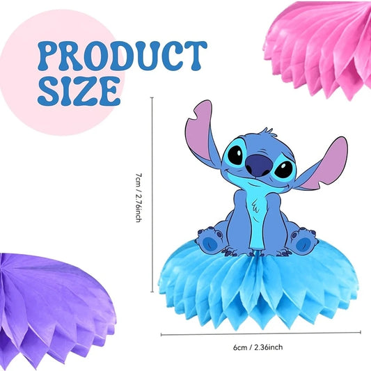 Stitch Honeycomb Decorations Pack of 9