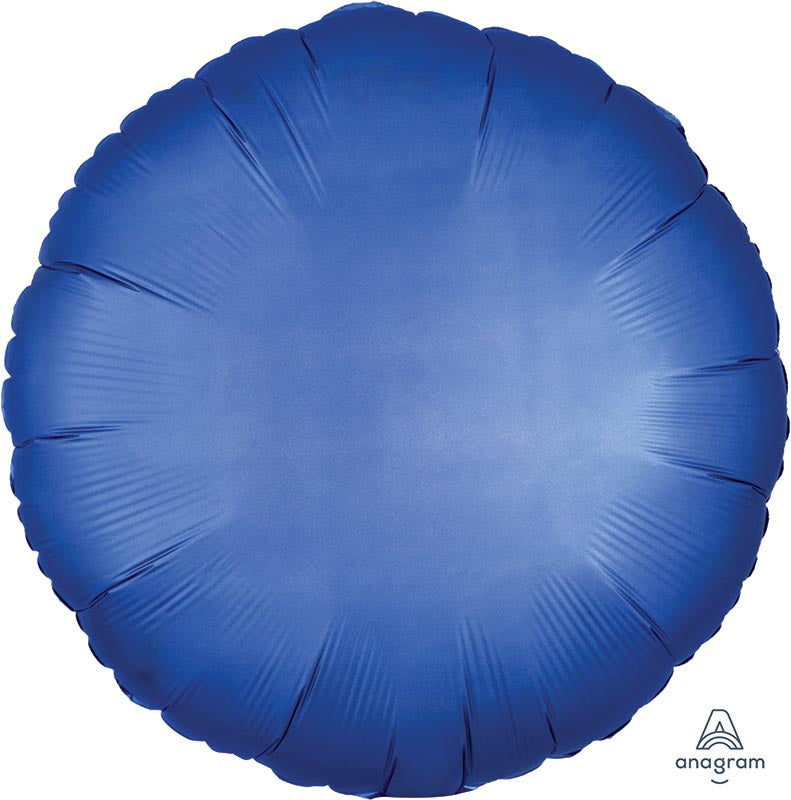 Satin Luxe Azure Circle 45cm Foil Balloon