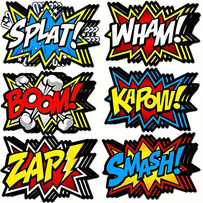 Superhero Paper Cut Out Wall Decor Pack of 6