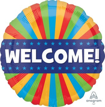 Welcome 45cm Foil Balloon