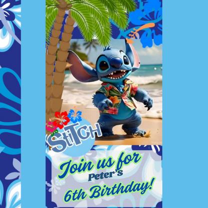 Tropical Stitch Interactive Digital Video Invitation