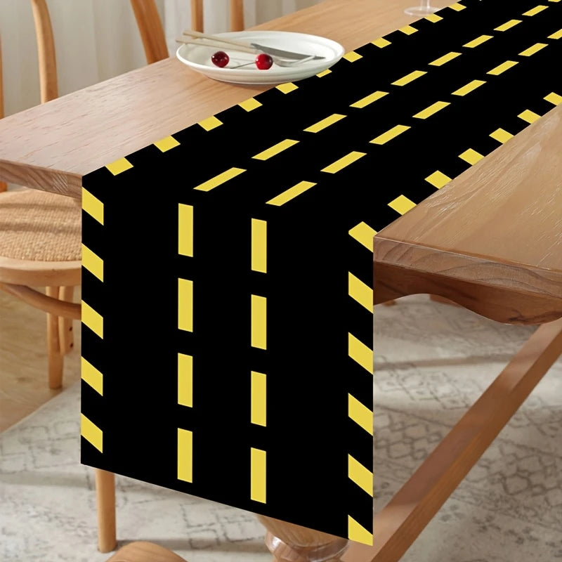 Road Polyester Table Runner