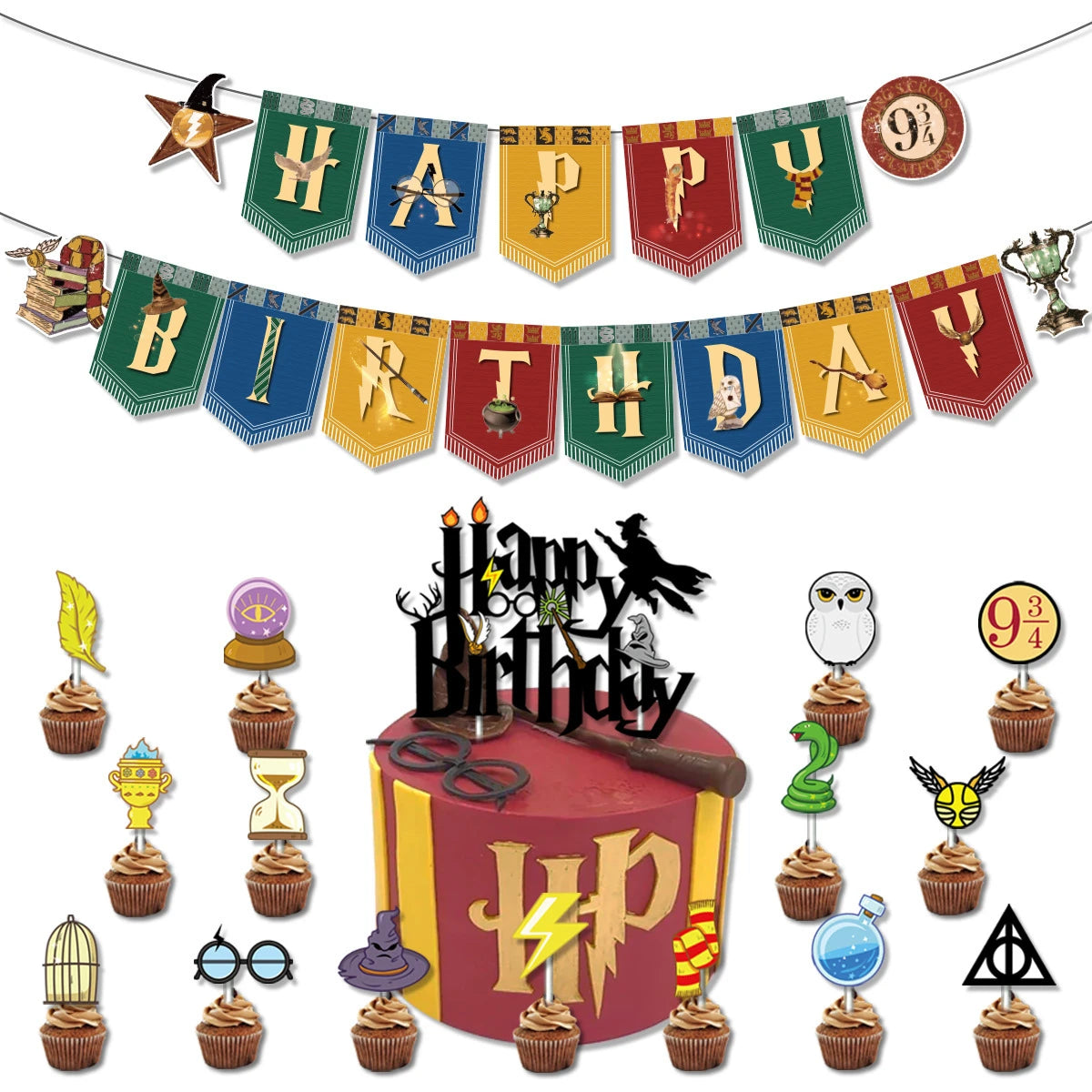 Harry Potter Magic Birthday Party Decoration Set