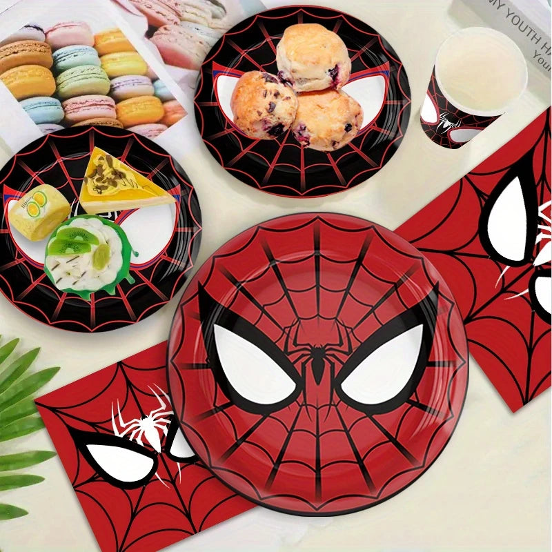 Spiderman Tableware Set for 10 Guests
