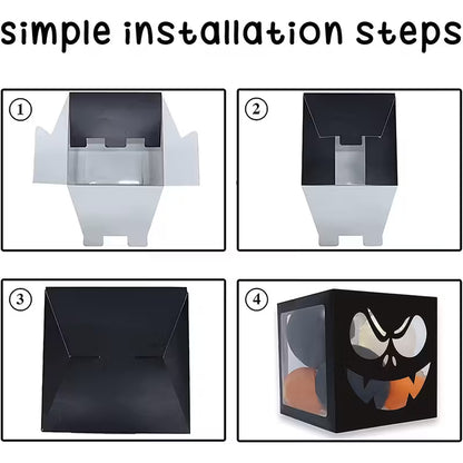 Halloween Boo Balloon Boxes Pack of 4