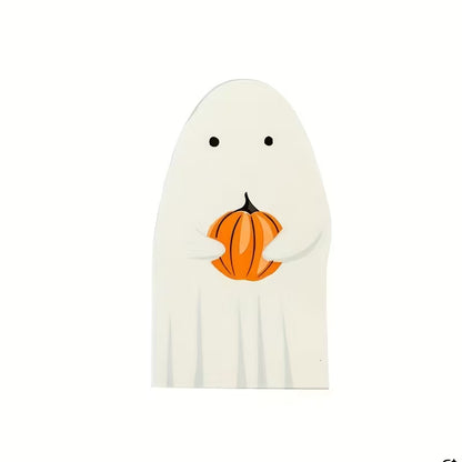Halloween Paper Napkins in Ghost Shape Pack of 16