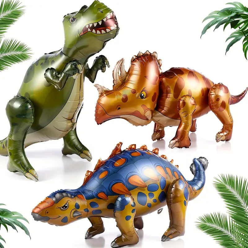 4D Dinosaur Balloons Self-Standing Aluminum Dinosaur Balloons