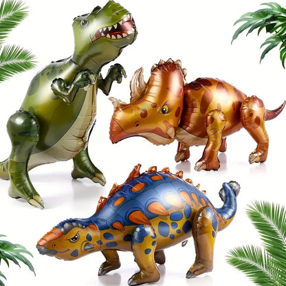 4D Dinosaur Balloons Self-Standing Aluminum Dinosaur Balloons