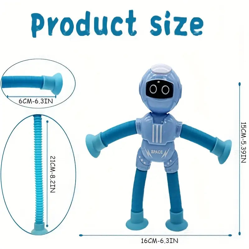 Astronaut Robot Telescopic Toy Favor Pack of 4
