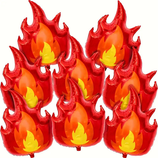 Flame Foil Balloon Pack of 5