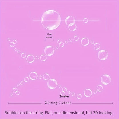 White Clear Bubble Garlands Pack of 2