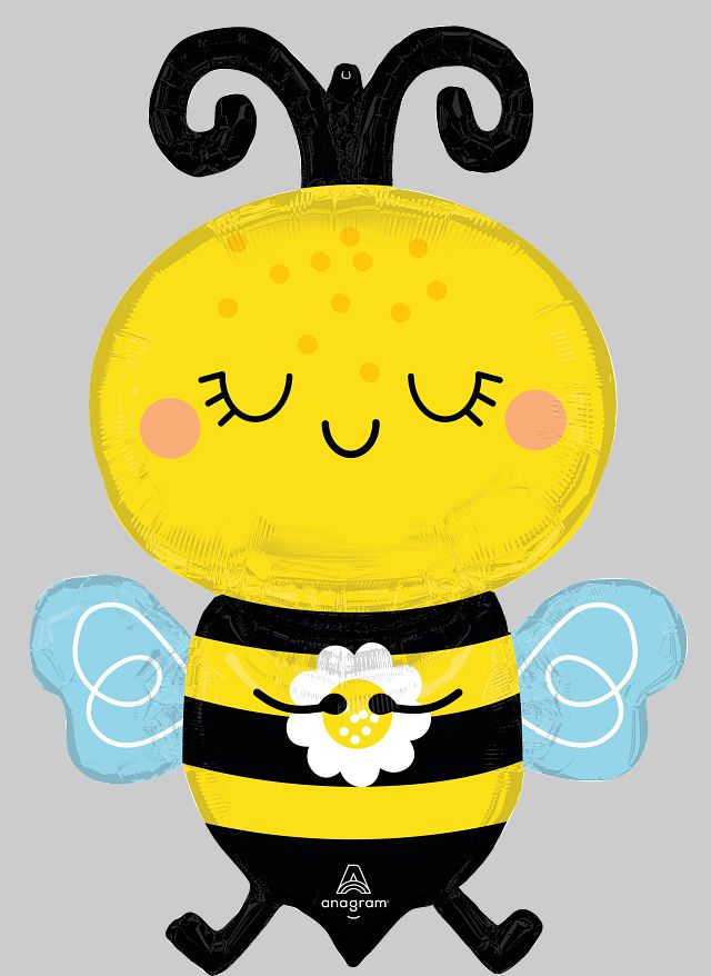 Happy Bee Supershape Foil Balloon