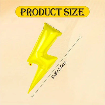 Yellow Lightning Foil Balloon