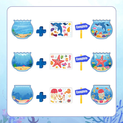 DIY Aquarium Scene Stickers 32 Sets