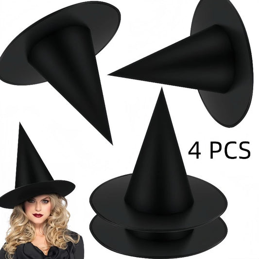 Floating Witch Hats Hanging Decor Pack of 4