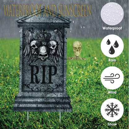 Halloween Tombstone Yard Stakes Pack of 3