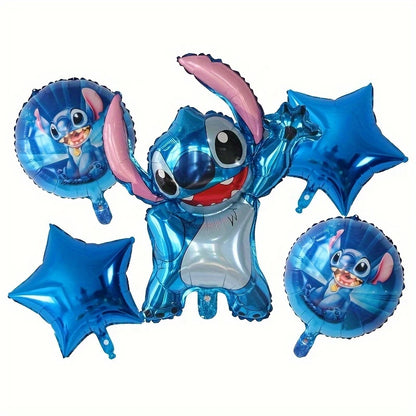 Stitch Foil Balloon Set 2 Pack of 5