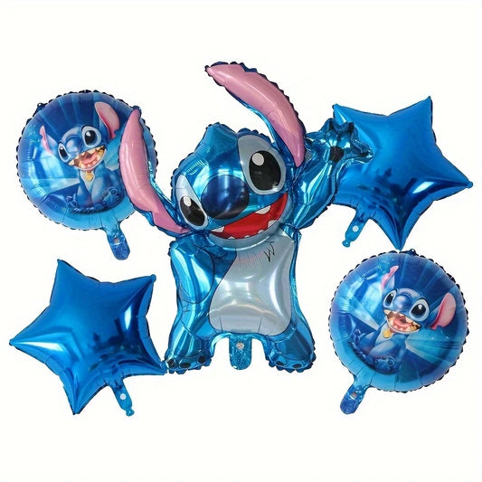 Stitch Foil Balloon Set 2 Pack of 5