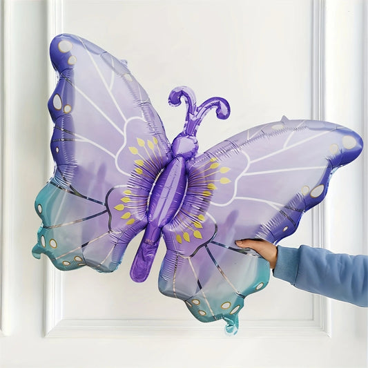 Gradient Butterfly Purple and Blue Foil Balloon