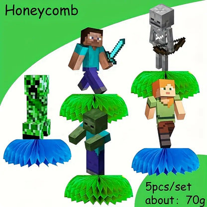 Minecraft Honeycomb Table Decor Pack of 5