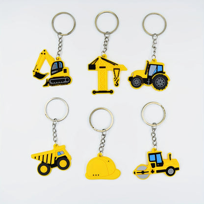 Construction Truck Keychains Pack of 12