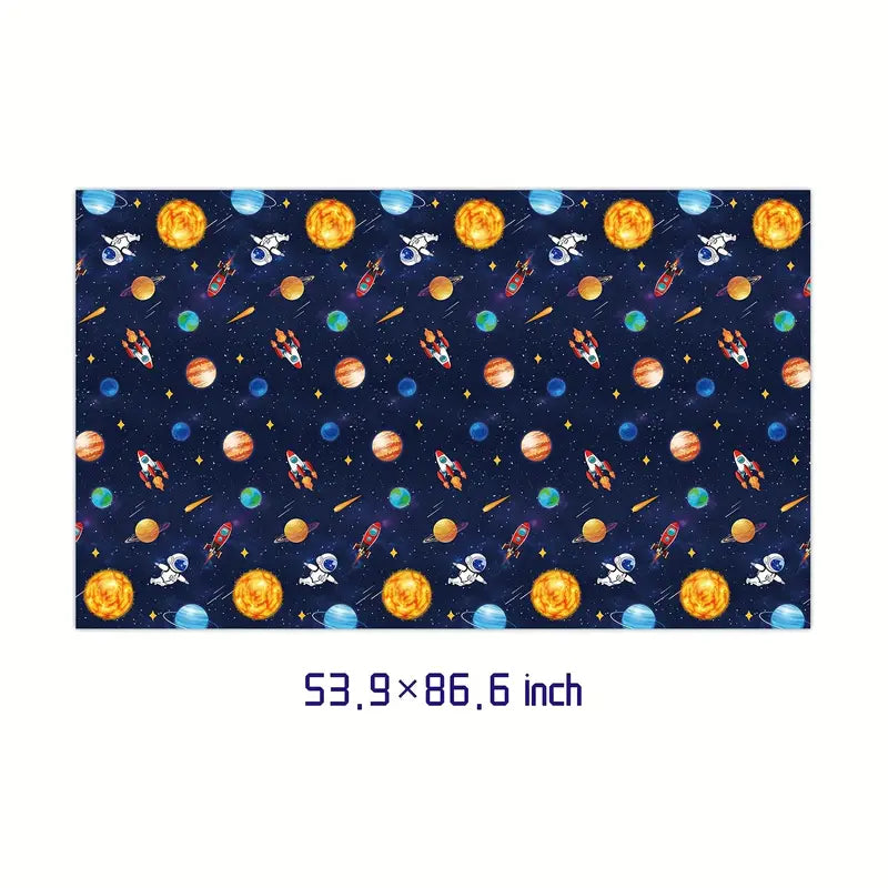 Space Plastic Tablecloth