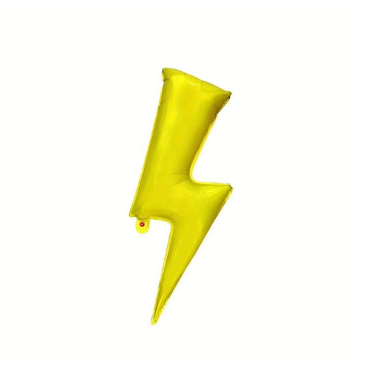 Yellow Lightning Foil Balloon