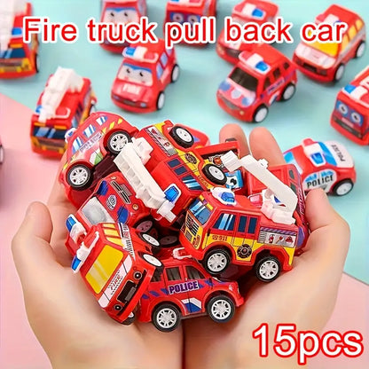 Mini Fire Truck Toy Trucks Pack of 15