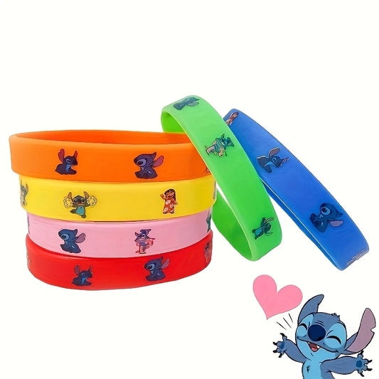 Stitch Silicone Wristbands Favors Pack of 12