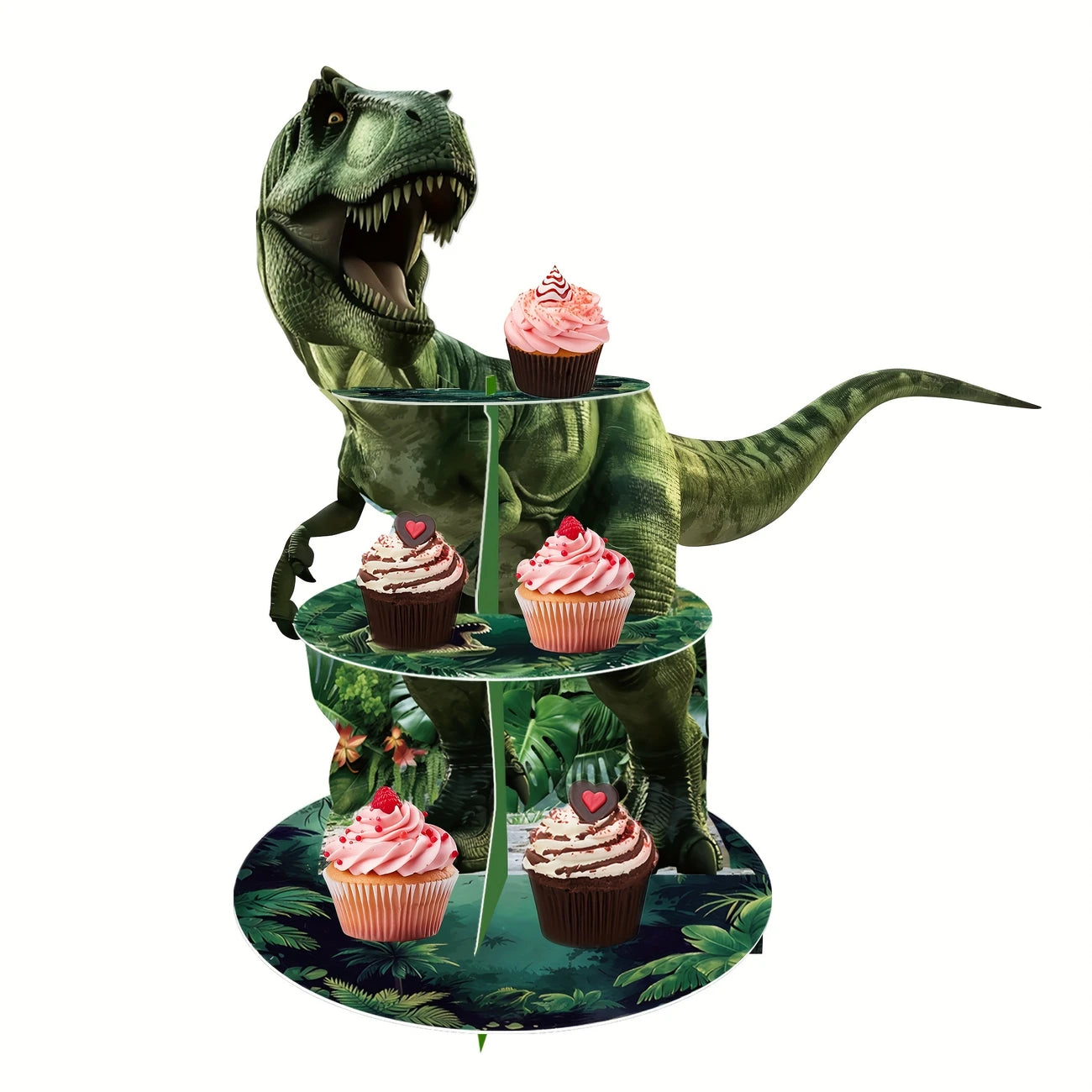 Dinosaur T-Rex Cupcake Stand