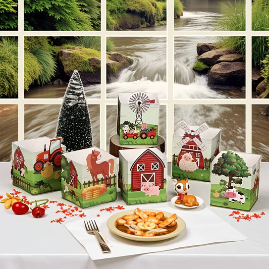 Farm Animal Party Favors Party Box Pack of 12