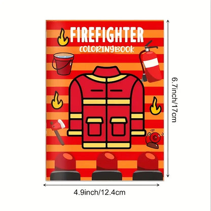 Fire-Themed Mini Color Books Pack of 6