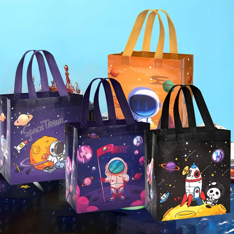 Space Planet Galaxy Tote Party Bags Pack of 18