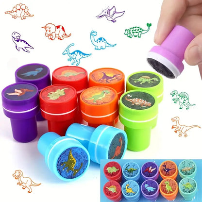 Mini Dinosaur Stamp Favors pack of 10