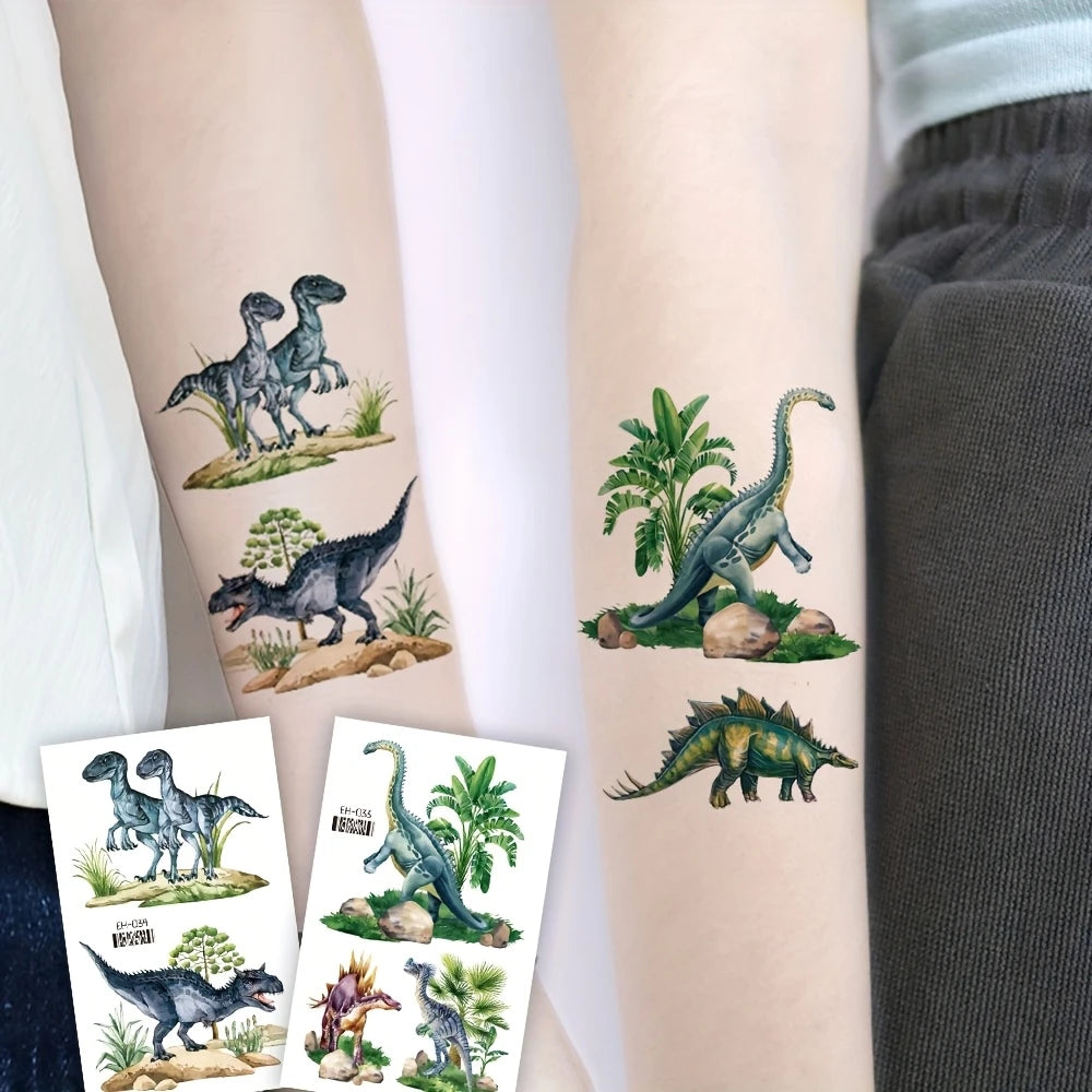 Realistic Dinosaur Temporary Tattoos 12 Sheets