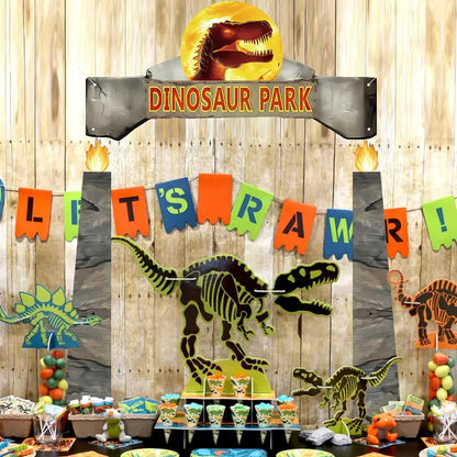 Dinosaur Park Sign Jurassic Dinosaur Park Backdrop