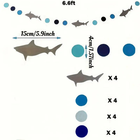 Shark Garland Banner Pack of 2