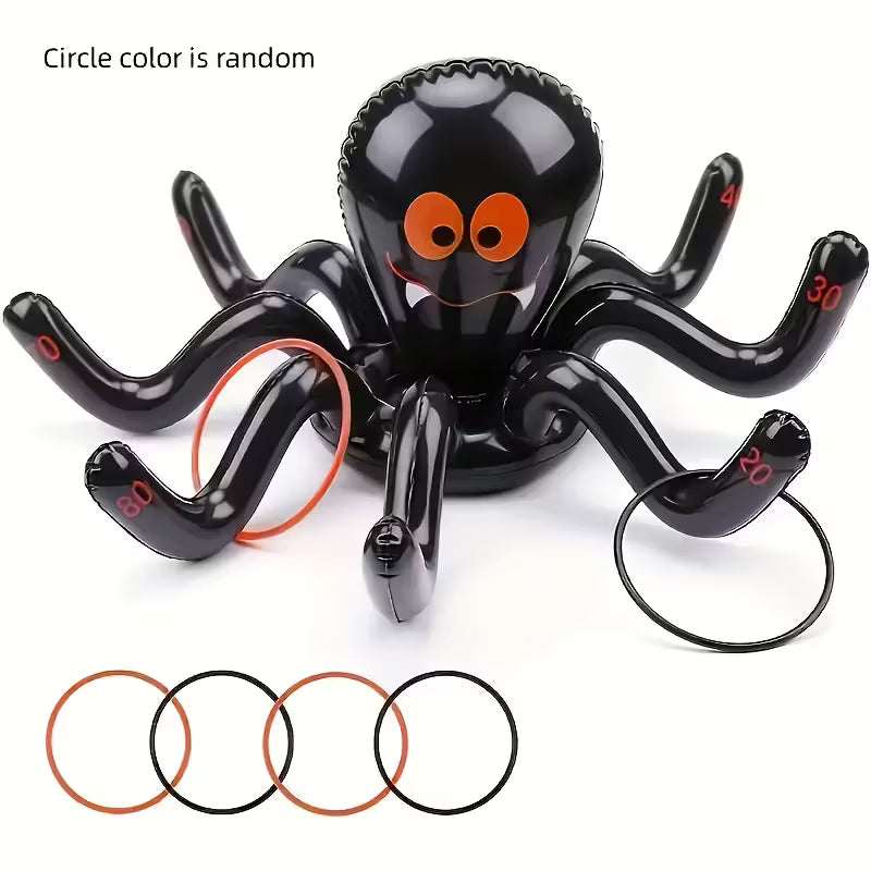 Inflatable Halloween Spider Ring Toss Game