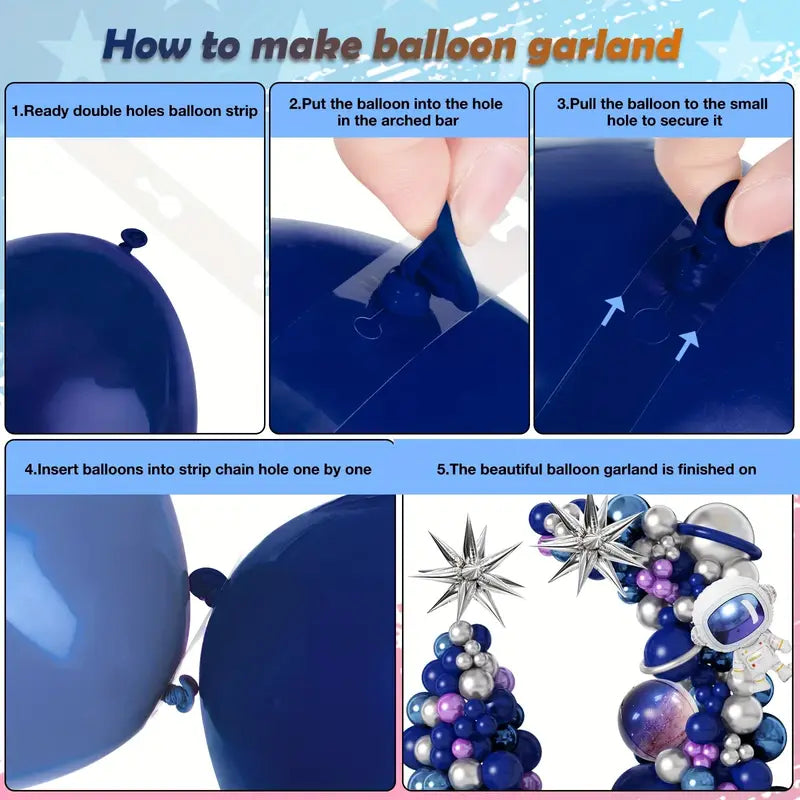 Space Balloon Garland Kit