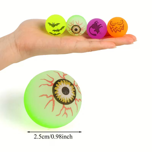 Glow-in-the-Dark Halloween Bouncing Balls Pack of 36