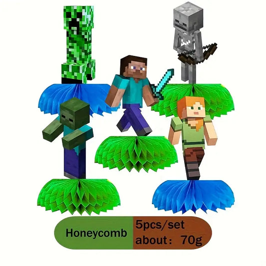 Minecraft Honeycomb Table Decor Pack of 5