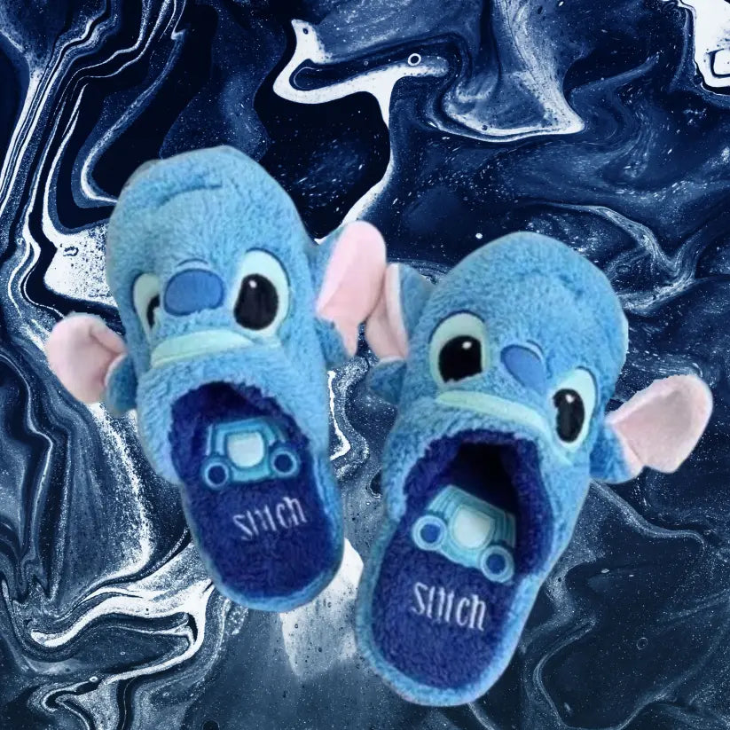 Stitch Winter Plush Slippers