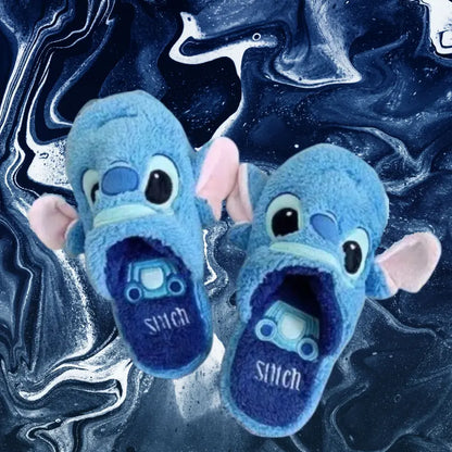 Stitch Winter Plush Slippers