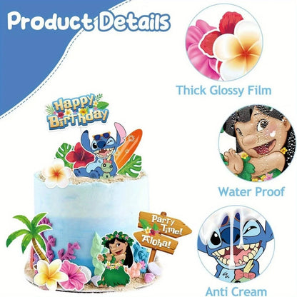 Lilo and Stitch Cake Toppers Pack of 12