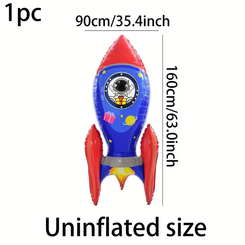 Astronaut Rocket Giant Foil Balloon