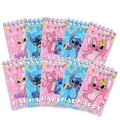 Stitch & Angel Mini Notebook Favors Pack of 10