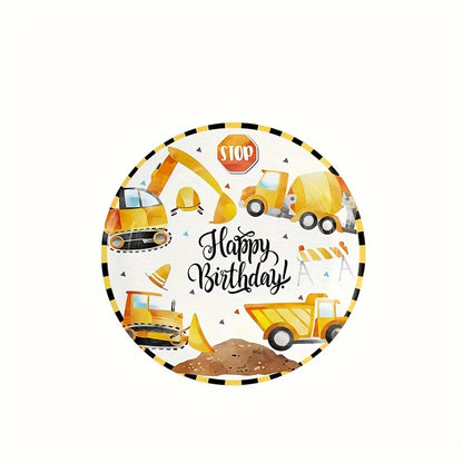 Construction Birthday Party Tableware For 10 Guests